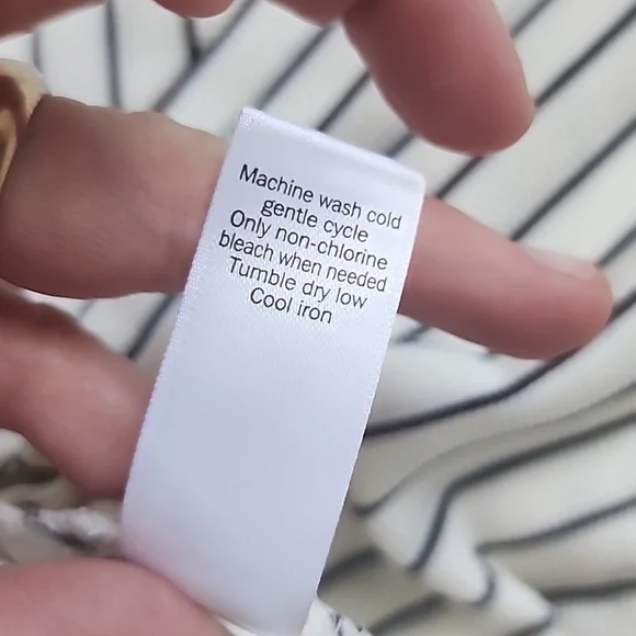 Derek Lam Black and Cream Striped Top - Picture 9 of 10